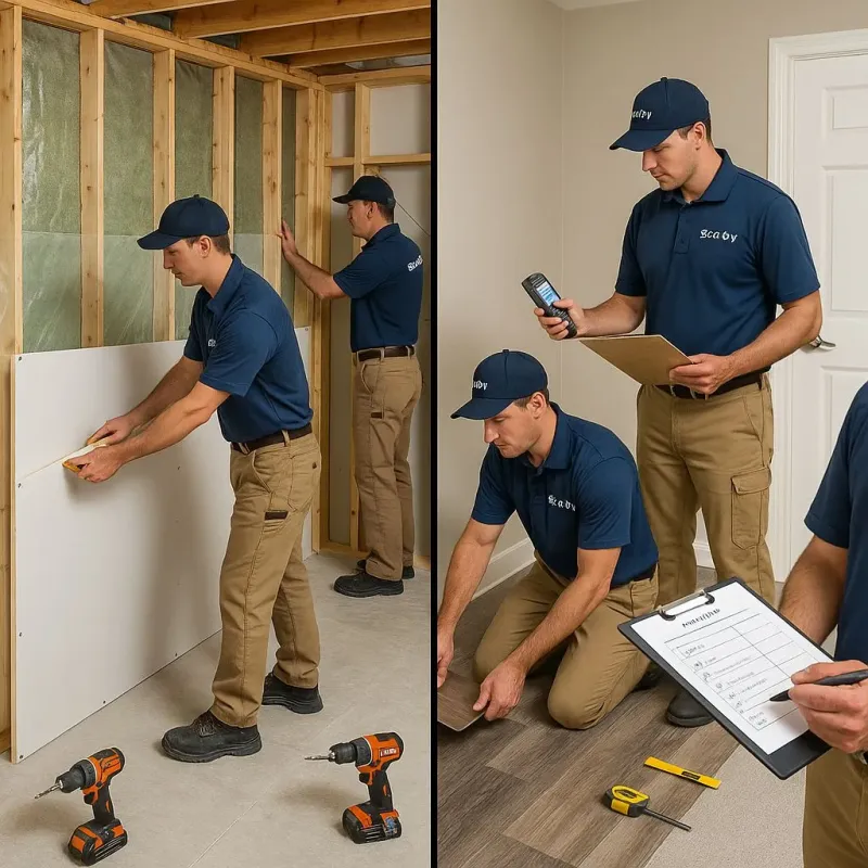 Repairs and Reconstruction process in East San Gabriel, CA